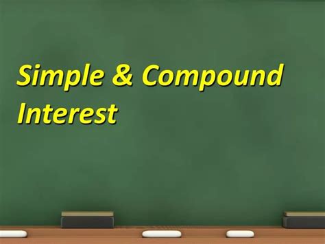 Ppt Simple And Compound Interest Powerpoint Presentation Free Download Id 3169168