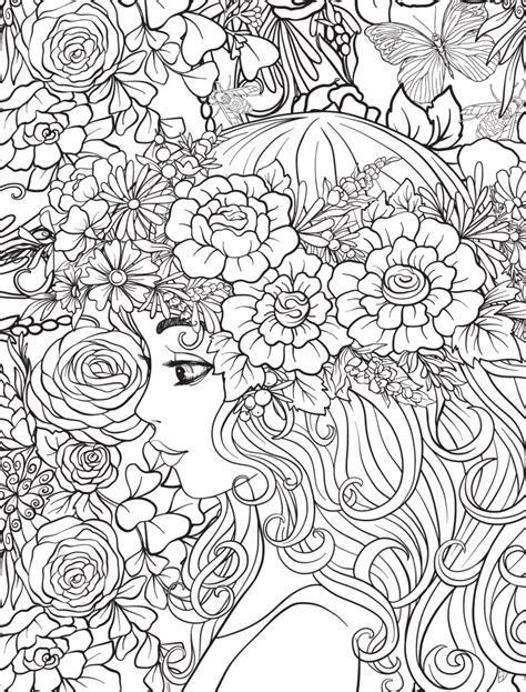 Flower Girl Coloring Pages Best Flower Site