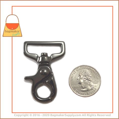 1 Inch Snap Hook Black Nickel Finish Lobster Claw 2 Pieces Etsy