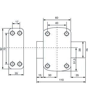 Verrou de securite Vachette Cyclop à bouton pour porte 43 a 48 mm