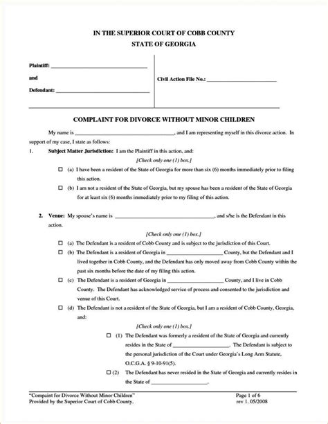 Virginia Separation Agreement Template