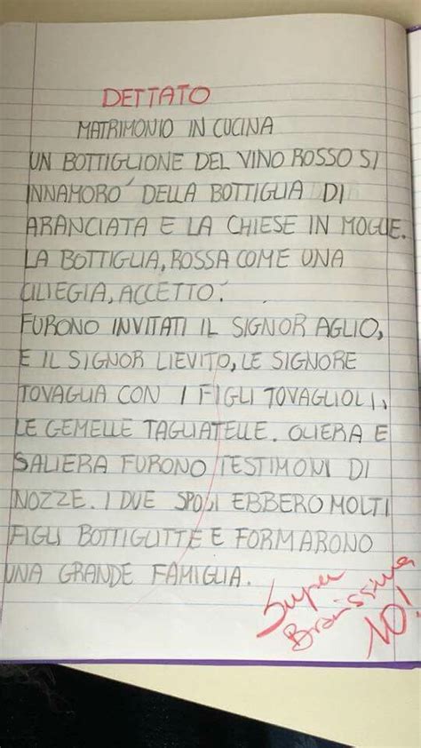 Dettati Ortografici Scuola Primaria Divisi Per Classe Fine Primo