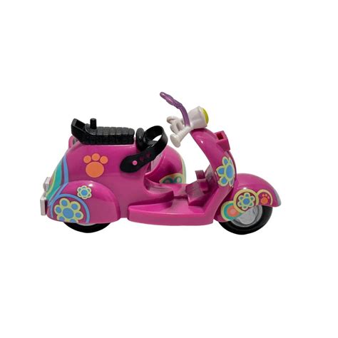 Littlest Pet Shop Blythe 2010 Hasbro Scooter With Side Car Purple