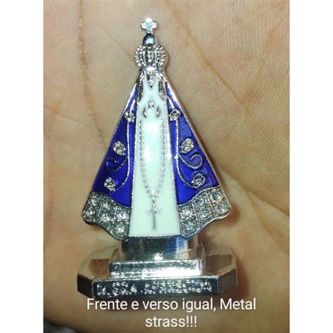 Miniatura Imagem Nossa Senhora De Aparecida Metal Imagem Pra Carro