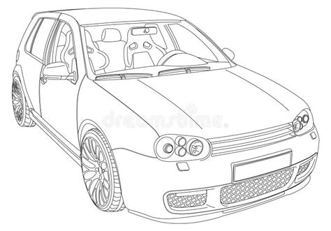 Volkswagen Golf 4 Stock Vector Illustration Of Vehicle 10877097
