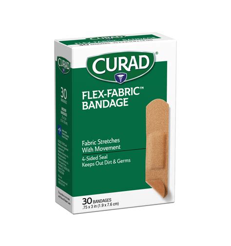 Medline Curad Flex Fabric Adhesive Bandages 3 4 X 3