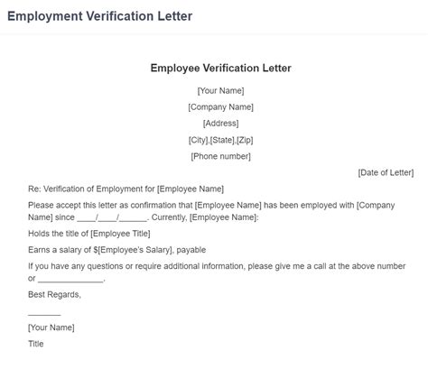 Free Employment Verification Letter Legal Template For 2023 Pdf And Word