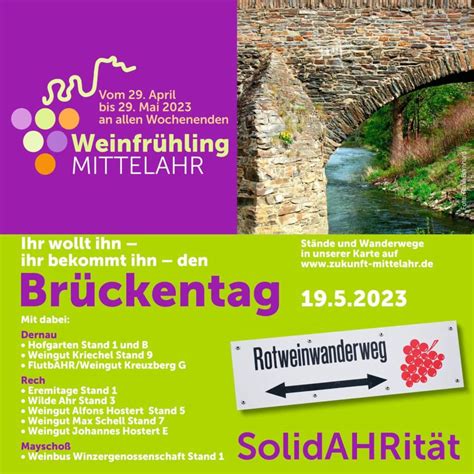 Weinfrühling Mittelahr 2023 29 04 29 05 2023 Zukunft Mittelahr