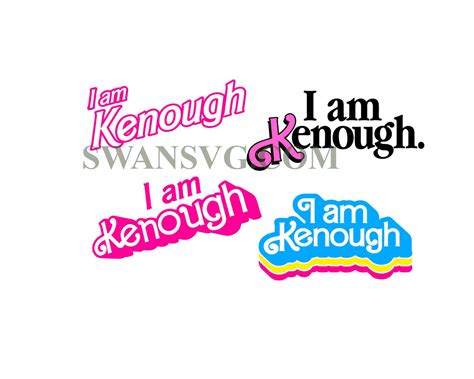 I Am Kenough Svg Png Berbenheimer Movie Ken Svg Ken Barbi Swansvg