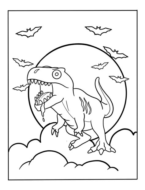 Scary Dinosaur Coloring Pages