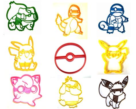 Pokemon Cookie Cutters