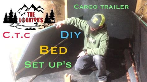 Cargo Trailer Camper Conversion - Fold Down Bed Setup # ...