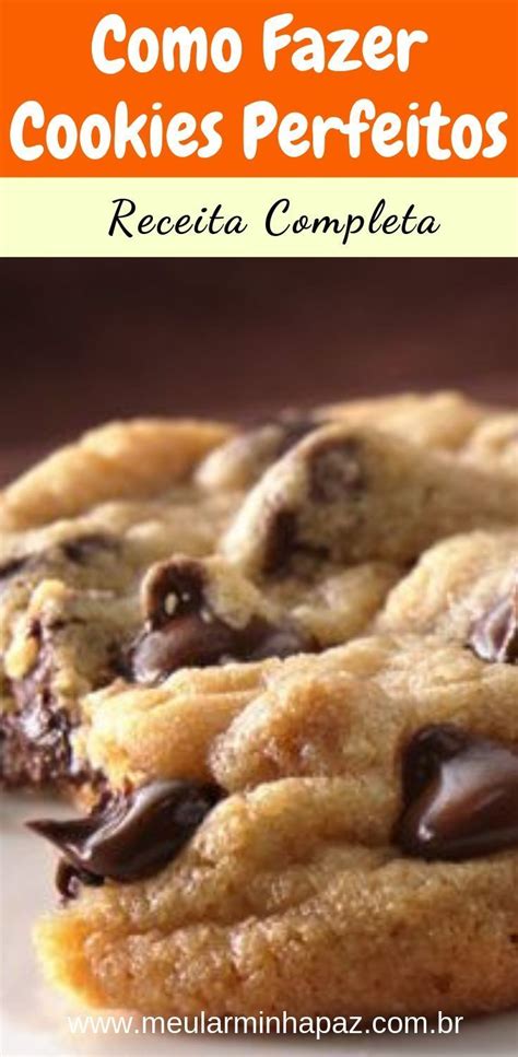 Receita De Cookies Simples Gotas De Chocolate F Cil E Deliciosa