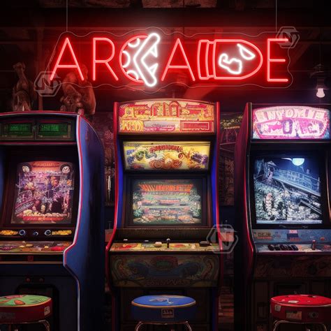 Retro Arcade Neon Sign Custom Wall Decor Led Sign Game Room Decor