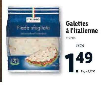 Promo Galettes L Italienne Chez Lidl Icatalogue Fr