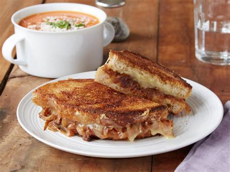 Grilled Cheese with Caramelized Onions : Recipes : Cooking Channel Recipe | Chuck Hughes ...