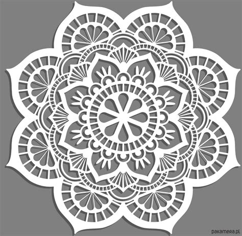 AŻUROWY PANEL DEKORACYJNY MANDALA YOGA DEKORACJA ŚCIENNA 3D ORNAMENT