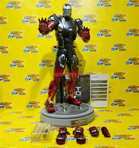 中古無盒 HOTTOYS DIECAST 1 6 12吋 MMS272 D08 IRON MAN 3 MARK XXII HOT ROD 鐵甲