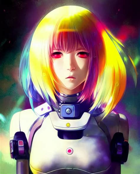 Portrait Anime Commander Girl Neon Cybernetic Stable Diffusion Openart