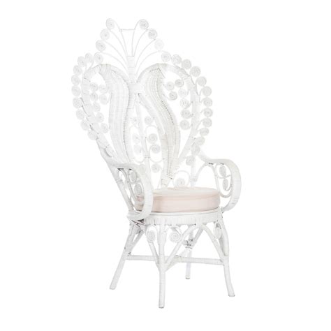 Peacock Chair White Hire In Style