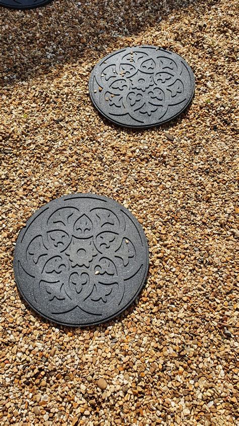 How To Stencil A Concrete Patio My Garden Makeover Painted Porch