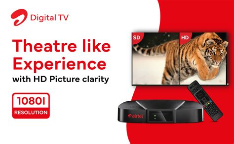 Airtel Digital Tv Dth Hd Set Top Box 6 Months Entertainment Pack I