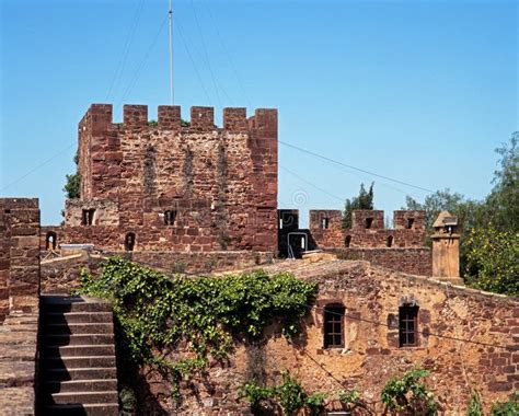 Castle, Silves, Portugal. stock photo. Image of algarve - 32861370