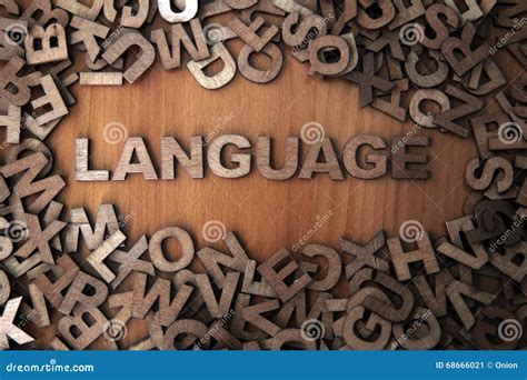 Language Stock Image Image Of Forming Color Font Bold 68666021