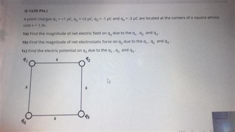 Solved Q Pts Point Charges Q P Chegg