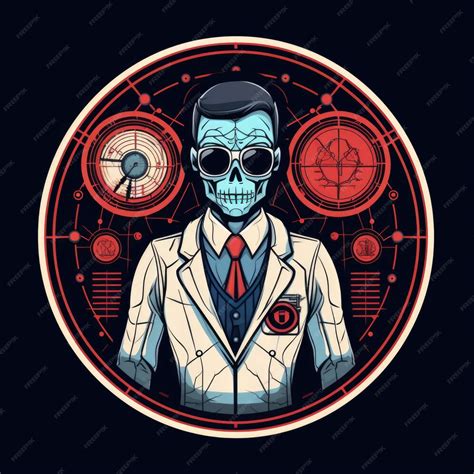 Premium Ai Image Forensic Pathologist Mascot For A Company Logo