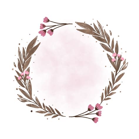 Watercolor Flowers Wreath Png Picture Watercolor Circle Flower Wreath