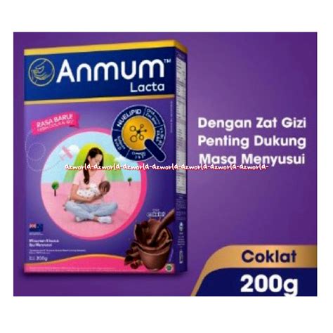 Jual Anmum Lacta Rasa Cokelat Gr Susu Ibu Menyusui Rasa Coklat