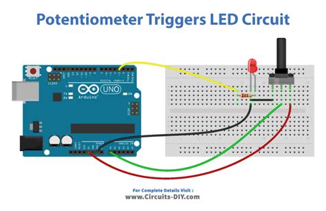 Potentiometer Triggers Led Arduino Tutorial