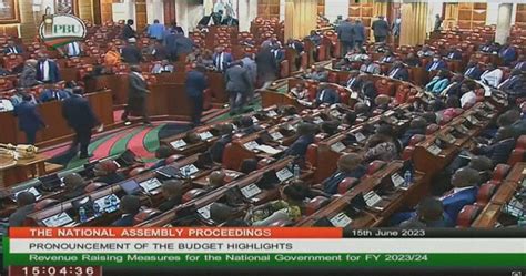 Kenyan Opposition Mps Walk Out Of Parliament As Budget Is Unveiled Kenya