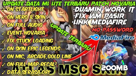 Data Ml Lite Full Event Mb Terbaru Patch Novaria Ml Lite Cara