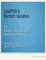 Discrete And Continuous Distributions Powerpoint Ppt Chapter Random