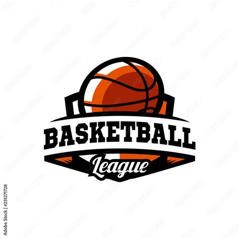 Basketball League Logo 02 Stock Vector Adobe Stock