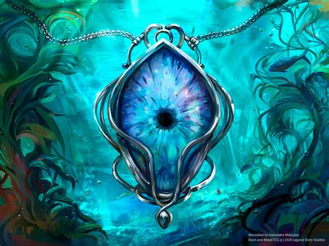 Legendary Eye Amulet Swims In The Ocean Artstation Eye Of Ophidia