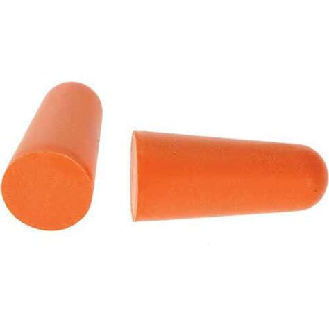 Anti Noise Pu Foam Ear Plugs Orange 200 Disposable Pairs Portwest Uk