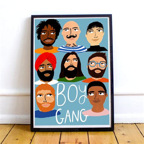 Boy Gang Art Print Yaya Studio