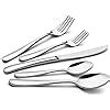 Amazon LIANYU 60 Piece Heavy Duty Silverware Set Stainless Steel