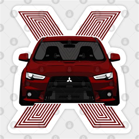 Lancer Evolution X Lancer Evolution Sticker Teepublic