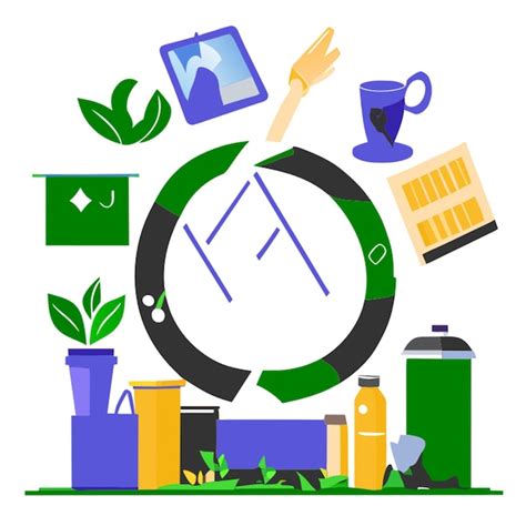 Premium Vector Recyclable Materials And Waste Management Vector