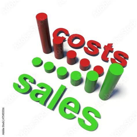 3d Graph Sales Costs Stock Photo And Royalty Free Images On Fotolia