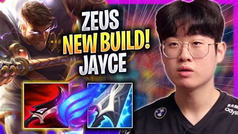 Zeus Tries New Jayce Build T Zeus Plays Jayce Top Vs Rumble