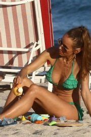 Annemarie Carpendale In Green Bikini At The Beach In Miami GotCeleb