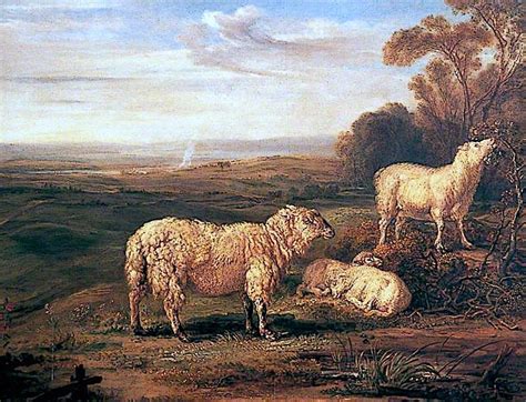 Sheep On The Downs Painting James Ward Oil Paintings