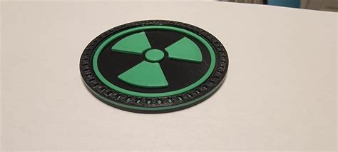 3d Radiation Symbol Rad Fallout Badge Medallion For Jeep Or Etsy