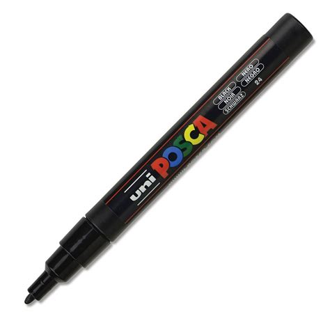 Uni Posca Paint Marker Black Fine Bullet Tip 09mm 13mm Walmart