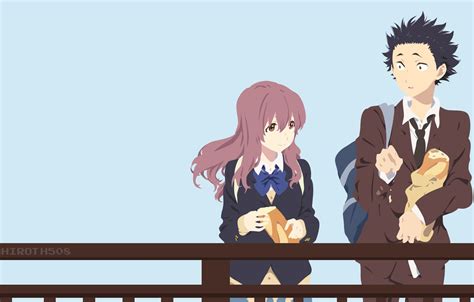 Wallpaper girl, bridge, bread, Anime, guy, baton, 2016, You no Katachi, A Silent Voice, Form ...